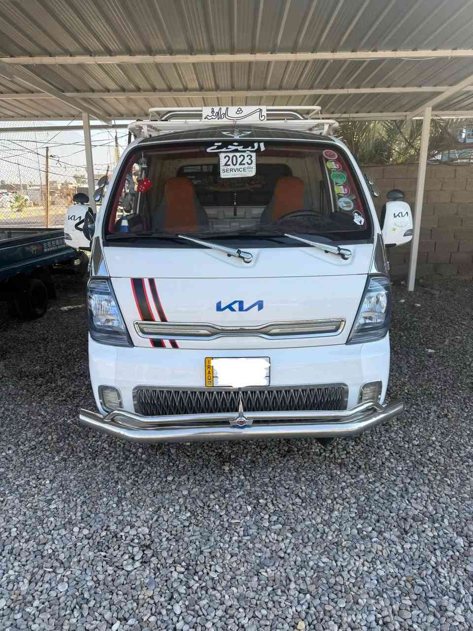 السلام عليكم للبيع كيا حمل موديل 2023 رقم بغداد سياره جديده مكفوله كفاله عامه جاهزه محجر ودروعه سياره خير من الله السعر 153 وبيها مجال ***********
