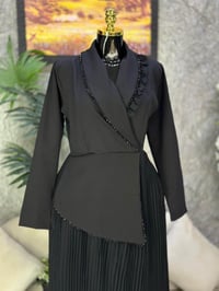 فستان أسود • دابل تركي • مقاسات ٣٨-٤٨