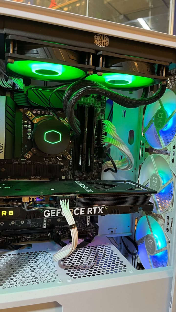 Pc gaming بۆ فرۆشتن زۆر پاکە

CPU: core i9 12900k
Motherboard: Z690-A MSI DDR4
GPU: RTX 3060 12GB msi ventios 
RAM: 2X16 32gb 3200MHZ FURY
STROGE: 1TB SSD NVME 
PSU: 750W +80 SEGOTEP GOLD
COOLER: LIQUIDCOOLER 240MM C.MASTER
CASE: XIGMATEK 4FAN ARGB

Price:1150$
سعر1,780,000 الف
*********** أربيل, العراق
