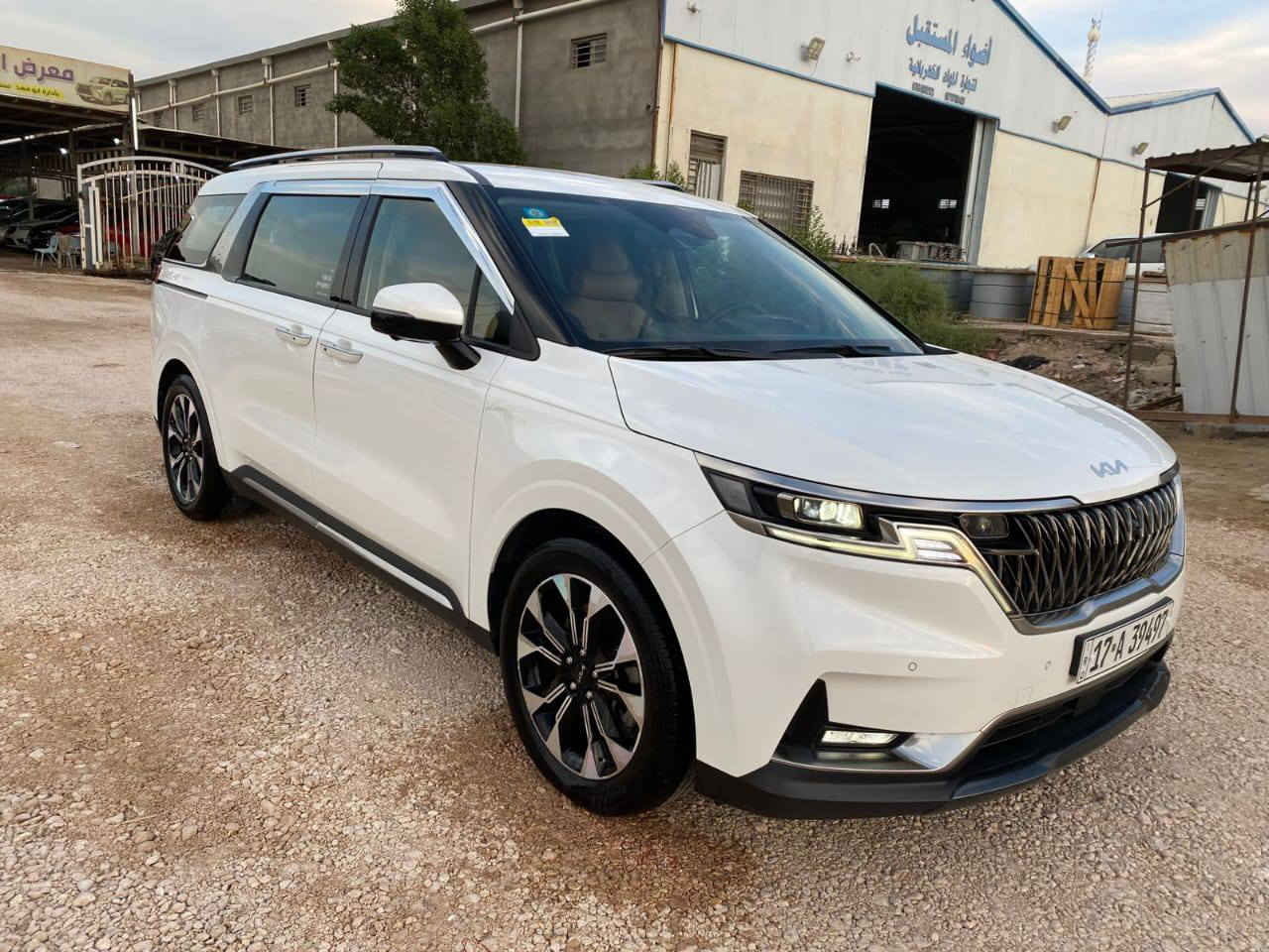 كيا كرنفال 2023 
وارد كوري بانزين غاز فقط 

كفالة 

مواصفات فول للأخير شنو ابالك بيها 

بصمة ابواب وتشغيل 

تشغيل عن بعد 

كير ماوس 

بردات كل الأبواب 

ابواب كهرباء 

جنطة كهرباء 

كشنات كهرباء وتدفئة وتبريد 

5 كامرات محيطية 360 درجة 

ويل كب كروم 

مري شفط 

عداد دجتل 

بك لايت لد 

لايت زنون + اشارة لد 

كشافات بلاجكتور 

اوتو هولد 

هاند بريك بصمة

تبريد 3 قطع + شاشة منفصل 

الأبواب بيها انارة من الداخل 

رادارات امامية وجانبية  وخلفية 

توقف ذاتي 

تحديد مسار 

قيادة ذاتية 

السيارة ماشية 19 الف كيلو حقيقي ما مصفر ولا ملعوب بيها 

سيارة وضع الشركة 

رقم مثنى مداور مباشرة

تحويل مباشر 

مكان السيارة السماوة قضاء رميثة 

السعر 328 وبيها مجال كلش قليل 

للاستفسار    
***********
