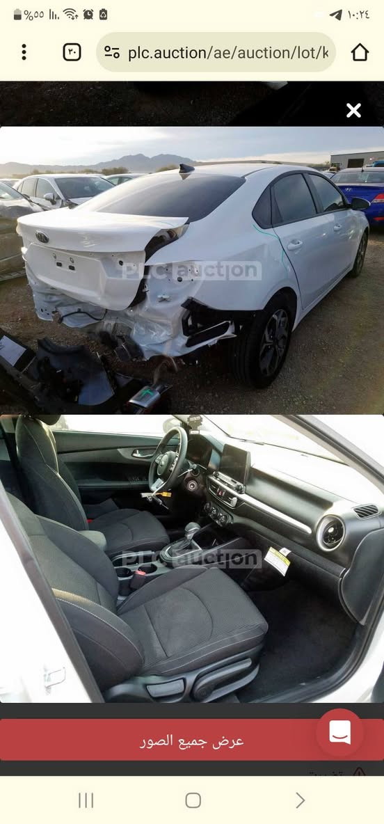 السلام عليكم كيا فورتي موديل 20 رقم بغداد كير اي تي ماشيه 74 عنوان بغداد حادث خلفي فقط السياره مكفوله من الصبغ فقط الطبق مال الجنطه بربع صبغ السعر 138رقم الهاتف ***********
