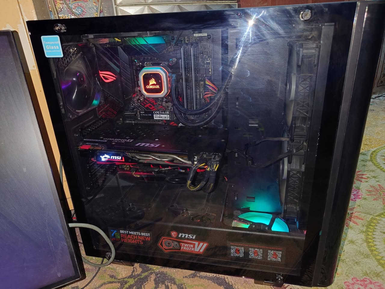 تجميعة حاسبة قوية ونظيفة، استخدام شخصي، قطع مرتبة .
المعالج: Intel Core i7-9700K سرعة 3.6GHz
الأنوية: 8 Core / 8 Threads
اللوحة الأم: ASUS ROG STRIX Z390-H Gaming
التبريد: Corsair H115i Liquid Cooler
الذاكرة: 16GB RAM DDR4 3200mhz قطعة واحدة
التخزين: HDD 700GB
كارت الشاشة : Gtx 1660 super 6GB  Gigabyte 
مزود الطاقة: Corsair 450W
الكيس: Thermaltake
📌 التجميعة نظيفة وتشتغل بدون أي مشاكل
📌 مناسبة للألعاب والاستخدام الثقيل

المكان البصرة .
السعر 650 الف


**إذا كنت صاحب هذا الإعلان وتريد حذفه لأي سبب، رجاءا أرسل رسالة إلى الدعم الفني**