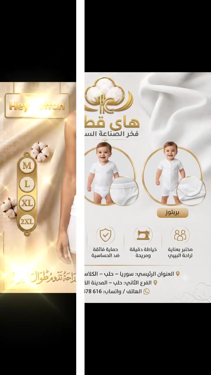 🚚 عروض الجملة متاحة الآن فقط

هل تبحث عن داخلية قطن رجالي وولادي بجودة عالية وسعر منافس؟

نوفر:

- ✔️ خامة قطن مريحة وعالية الجودة.
- ✔️ خياطة متينة وتشطيب احترافي.
- ✔️ مقاسات وألوان متنوعة.
- ✔️ أسعار خاصة لتجار الجملة والموزعين.
- ✔️ إمكانية الشحن إلى الإمارات واليمن.

📲 تواصل معنا عبر واتساب للحصول على قائمة الأسعار وعروض الجملة. https://wa.me/qr/PEZNX5AD65TBI1 #دبي #المغرب #البسه #الأردن #قطن #السعودي #الامارات


**إذا كنت صاحب هذا الإعلان وتريد حذفه لأي سبب، رجاءا أرسل رسالة إلى الدعم الفني**