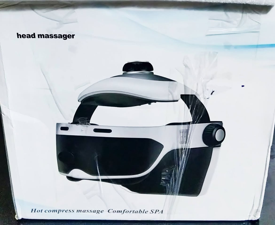 دلاكه سمارت على شكل خوذه تحتوي على سماعات 
داخليه 
لتدليك الرأس والعيوني والرقبه 
تنربط على الموبايل وتگدر تتحكم عن طريق الموبايل 
وتگدر تشغل اغاني 
للتواصل على الواتس اب 
***********
