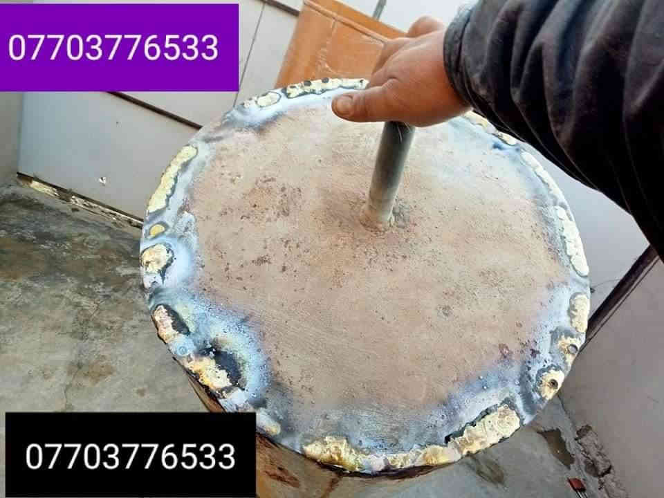 لحيم تانكيات وكيزرات كركوك *********** تبديل قاعده تانكي فوق السطح بدون ما تنزله
