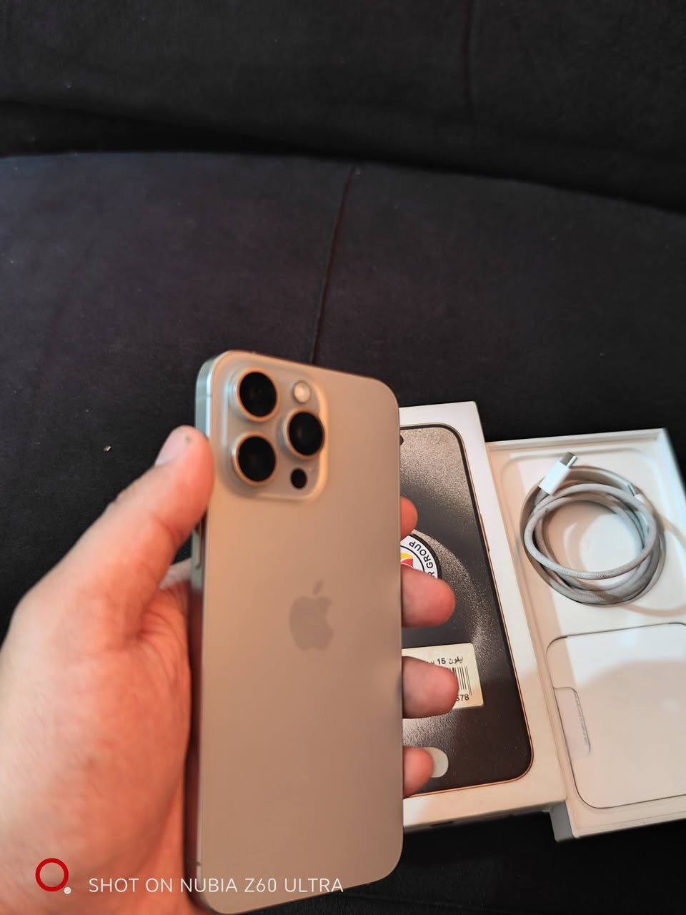 ايفون 15برو ماكس ماستر ذاكرة 256 بطارية 84 مكفول من الفتح ملحقات كاملة مكاني مدينة  الصدر السعر مليون و50قفل
***********
