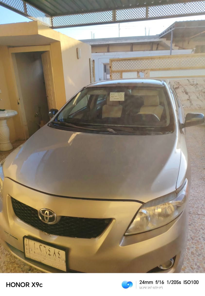 السلام عليكم تيوتا كورلا للبيع موديل 2009 صبغ عام تحويل مباشر السعر 76 وبيها مجال وترهم مراوس للإستفسار ***********

