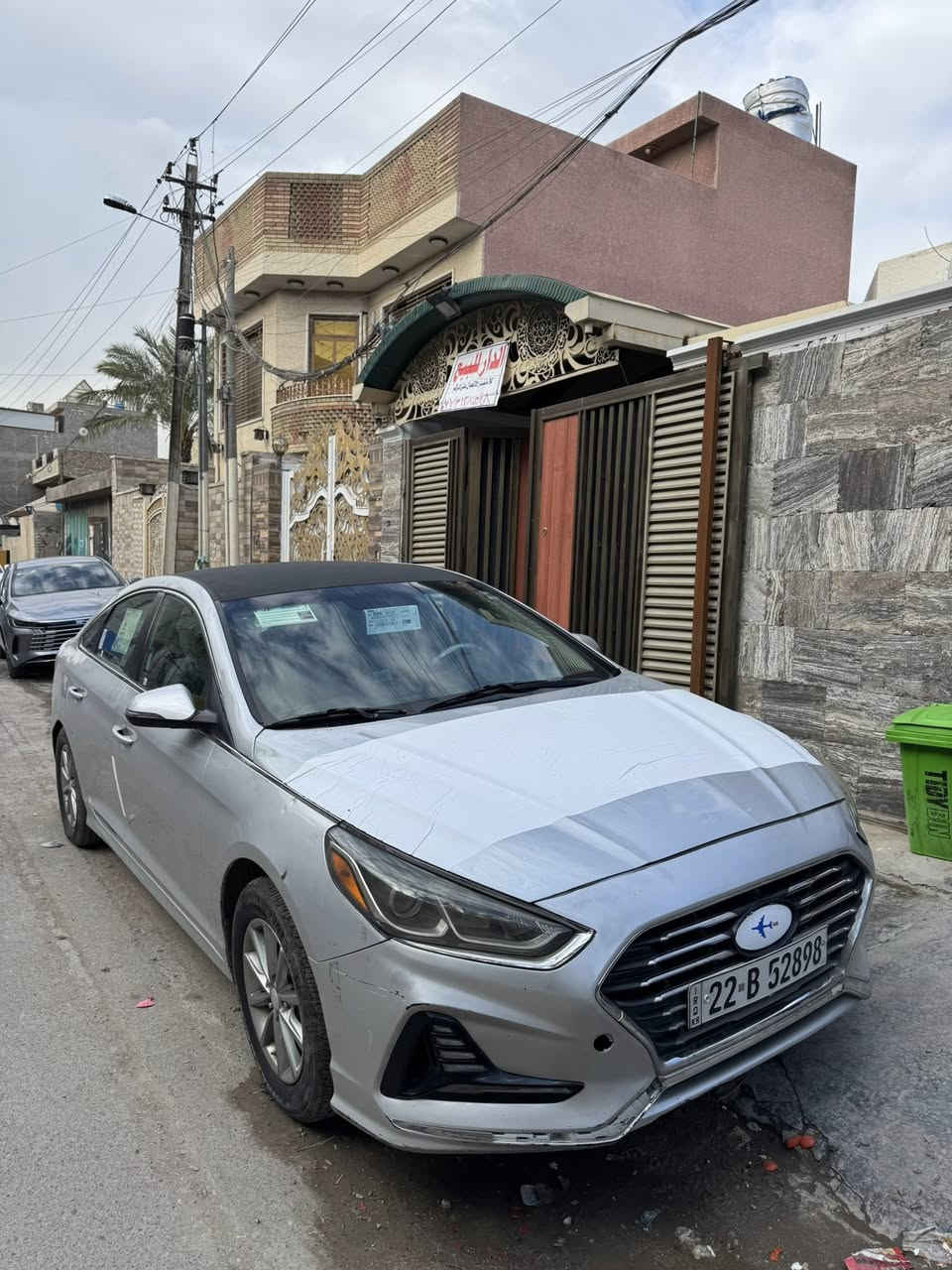 السلام عليكم سوناته 2018 حادث جاملغ وبنيد  وبيها حالوب بل قماره وقبق الجنطه مواصفات شاشه جبيره تحكمات جهتين كشنات تتفه تبريد تبريد قطعتين منضومت غاز مسويها جديده مكينه 2400  صدر خلفي امامي جديد تخم تاير نضيف السياره جاهزه بدون نقص السعر 103 رقمي ‭٠٧٧٦ ٢٣٤ ١٩٩٦‬ رقم اربيل الجديد
