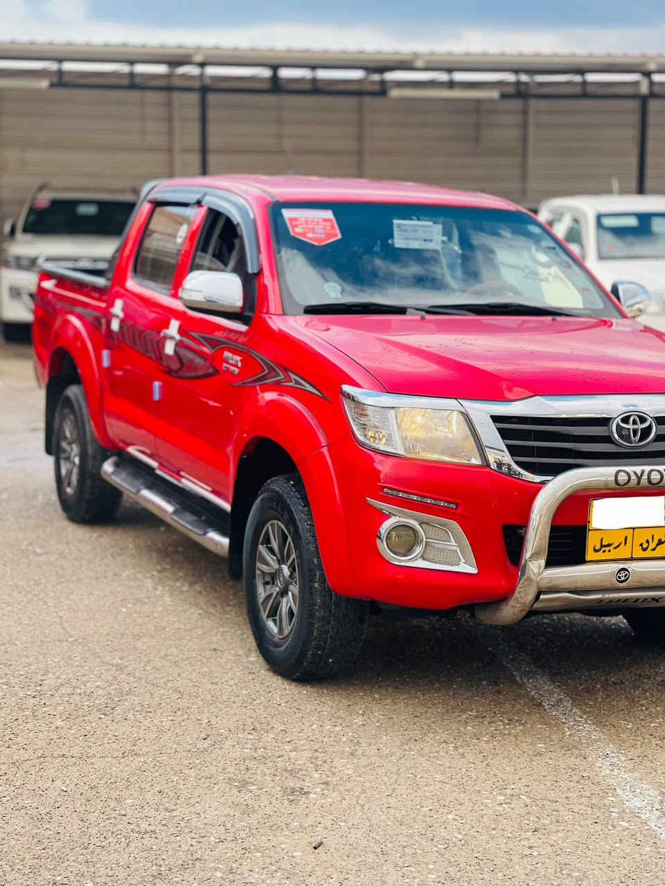 تويوتا هايلوكس بيكم 2014  فورويل شركة سيد نهرو
سياره تم تحديد سبغ نشر 
 سيارة حيل نضيف 
تخم تاير جديد
 سيارة محرك ما مفتوح كير شرط 

مكان السيارة عقره 📍

رقم الهاتف واتساب او فايبر ☎️
***********
