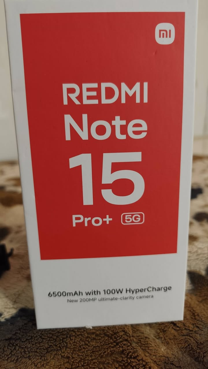 REDMI Note 15 Pro+ 5G
ذاكرة 512 رام 24 بطارية 600 
شحن 100واط جهاز كفاله عامه لبيع


**إذا كنت صاحب هذا الإعلان وتريد حذفه لأي سبب، رجاءا أرسل رسالة إلى الدعم الفني**