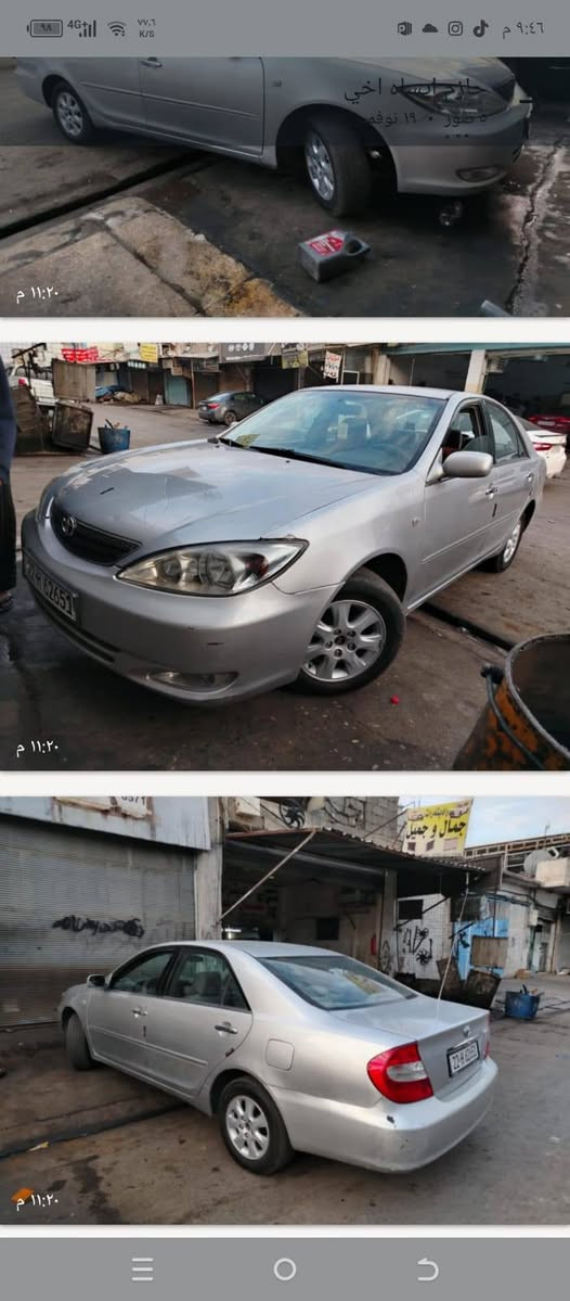 للبيع كامري موديل 2004 رقم اربيل دولي بيها قطعتين صبغ والباقي مكفولة كفاله محرك كير شرط السياره جاهزه محرك ٦ سندر الاستفسار على هذه الرقم ***********

