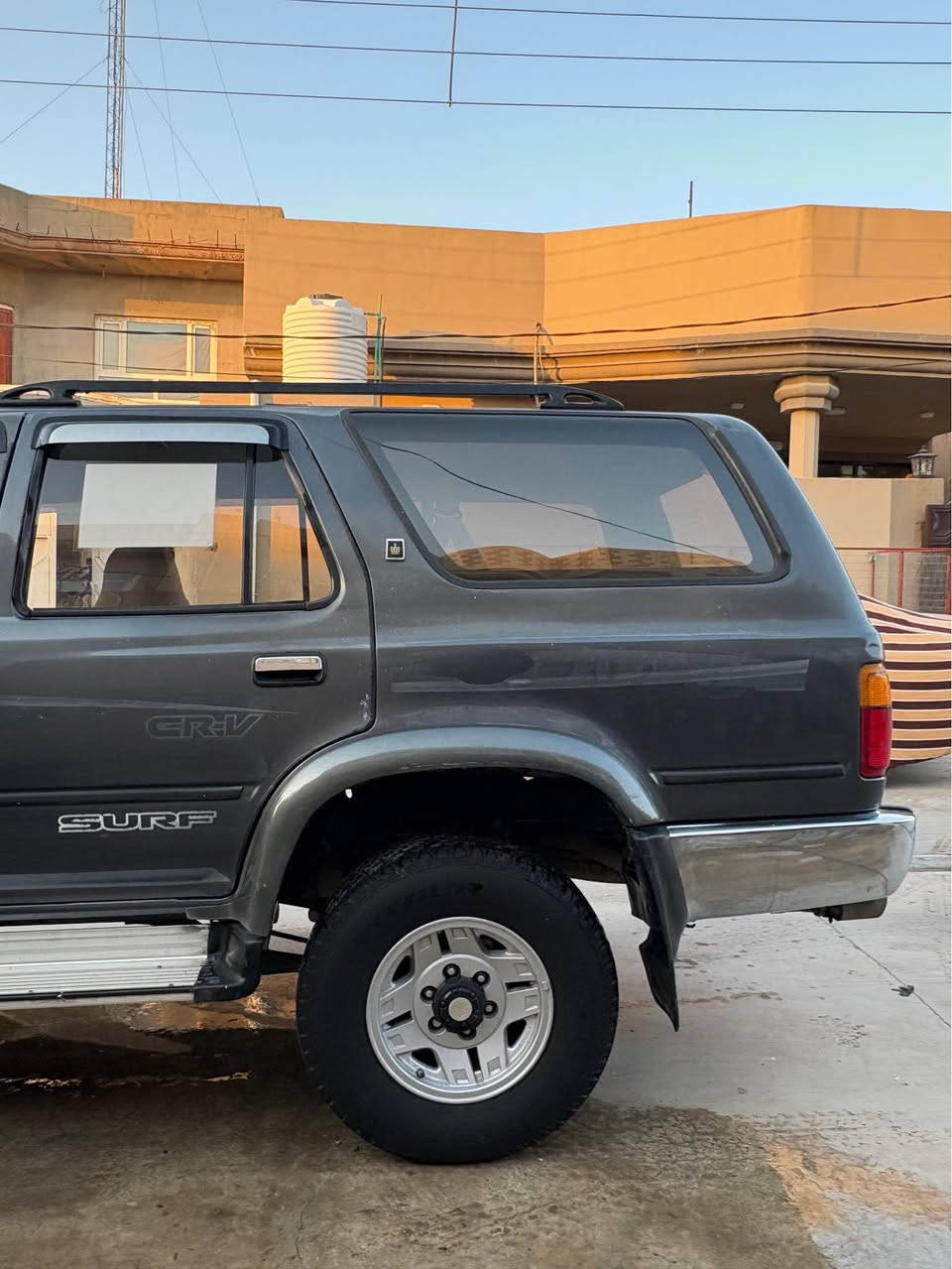 للبيع تويوتا سورف 
موديل 1991
مكينه vvt 3000 رياضي
كير اوتوماتيك 
تخم تاير جبلي نقشه خشنه جديد 
كير ومكينه بشرط نعومه لا تبخير ولا تنقيص
تبريد شغال 
باتري جديد فيتبم جديد 
كهربائيات كلها شغاله بدون نقص كلوب 
سياره نضيفه وبلاديه نيكلاتها ودعامياتها كلها بلاديه وكاعده
 السياره صبغها جارد بدون ضربه بدون قطرة خياس مكفوله شواصيها بشرط الفحص
جاماتها كلها كهرباء وشغالات حتا الخلفيه شغاله 
السياره رقم كركوك انكليزي الدولي الجديد باسمي صالحه لغاية 2030 هزه جديد
شرط التحويل سنويه باسمي 
السعر (60)وبي مجال شراي تشلع عيوني مارجعك
مكان السياره ديالى خانقين 
اخوان الشراي يتصل اعتذر ماجاوب خاص 
للتواصل *********** خناقين, ديالى
