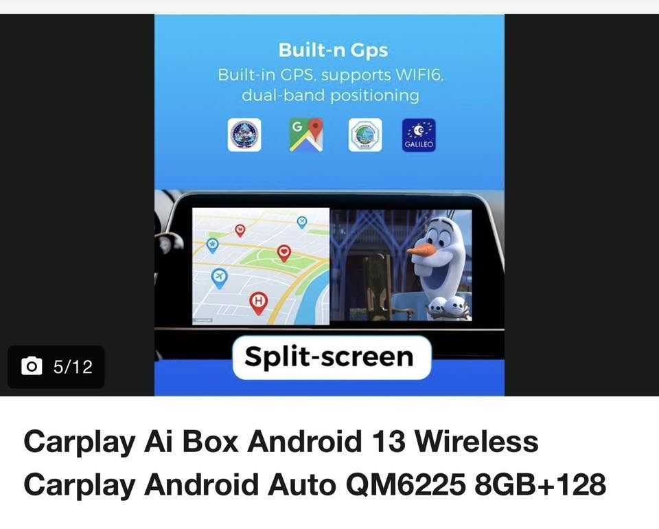 جهاز CarPlay AI Box أسود بتصميم دائري، يُستخدم لتحويل شاشة السيارة إلى نظام أندرويد لتشغيل التطبيقات.يتميز بحواف فضية ويدعم الاتصال اللاسلكي بـ Apple CarPlay و Android Auto.يحتاج الجهاز إلى الاتصال بنقطة اتصال (Hotspot) من الهاتف الذكي لتشغيل الخدمات عبر الإنترنت.
السعر 125 الف


**إذا كنت صاحب هذا الإعلان وتريد حذفه لأي سبب، رجاءا أرسل رسالة إلى الدعم الفني**