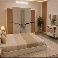 غرفه متكونه من 5قطع جديده بلكراتين موديل مودرن لون مميز سرير جك سعرها ...