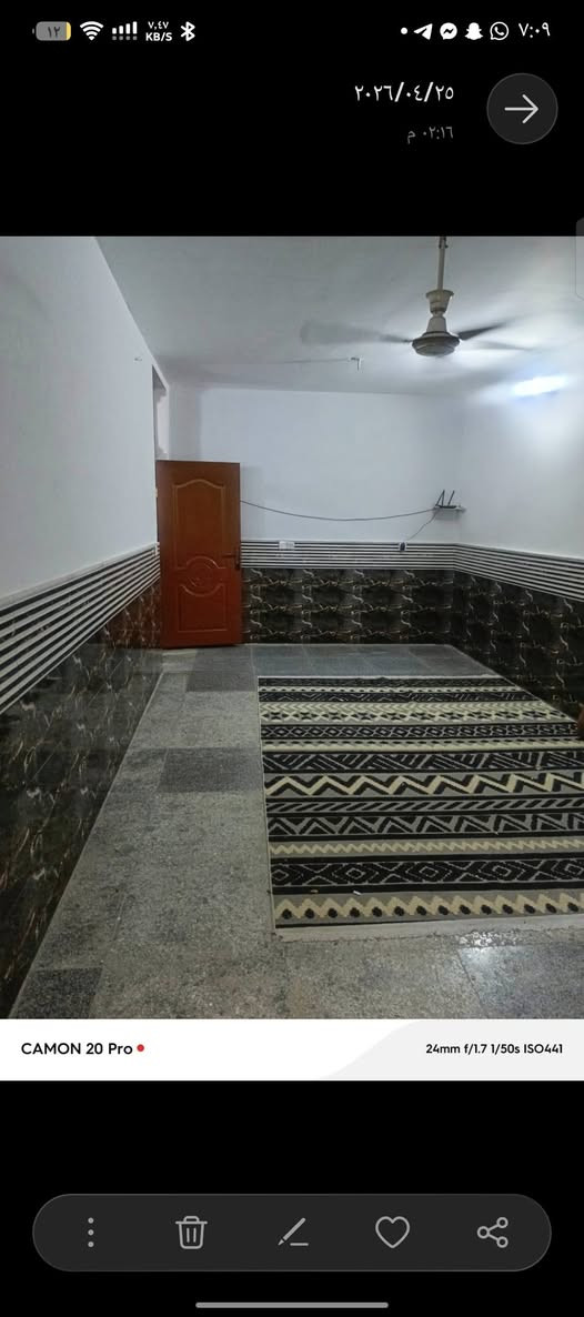 بيت مثل ماموضح بالتصوير المنطقه كاعد يبلطون بيها لااستفسار اكثر اتصل ع الرقم ***********
