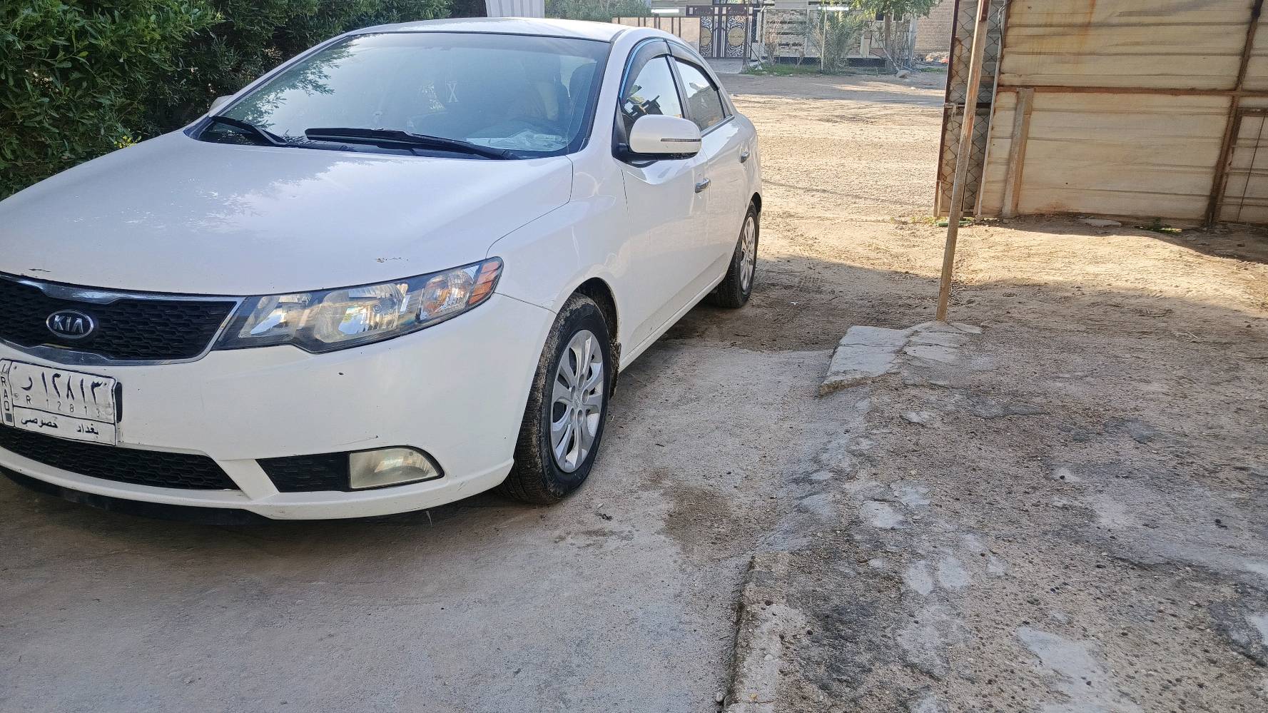 كيا فورتي موديل 2012 محرك 2000تحكم ستيرن اشاير مري حادثها جنطه صدر جديد تاير رقم بغداد مكاني بغداد