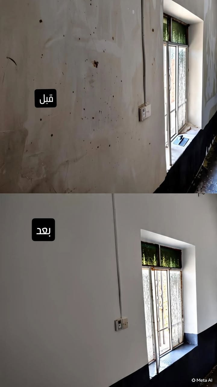 السلام عليكم
صباغ لكافه انواع الحديد
اصباغ داخليه تصليح ثقوب وافطر الجدران
وشرط العمل ونظافه العمل وباانسب الأسعار
***********
