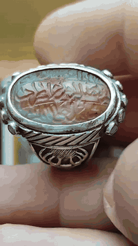 خاتم انتيكا • عقيق شحم ولحم • مخطوط سورة الكوثر