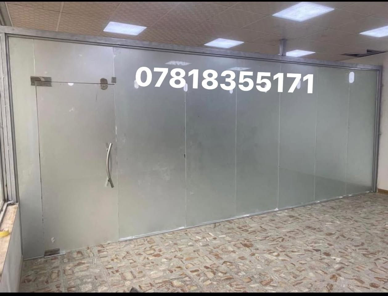 تنفيذ اعمال المنيوم العازل ولزجاج المقسى 10ملم الواجهات ولمحلات عمل قواطع ألمنيوم g60
(ابواب شبابيك واجهات زجاجيه قواطع زجاجيه وشاورات)✅عمل بدقه عاليه وأداء راقي ..👌🏻
محجر زجاجي 🪜بنظام زجاج جانبي 10ملم مقسى مع ضمان لمده عشر سنوات 💯
عملنا يشمل كافة محافظات العراق وبدقه عاليه ومهاره ذات جوده راقيه💬
وبسعار مناسبه جداً 
ويكون تسليم العمل باسرع وقت 🕰
للاتصال والتواصل على الارقام  راسل الصفحه او اتصل 
على الارقام ☎️***********
