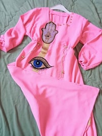 دشداشة زهرية • رمضانية • لامعة