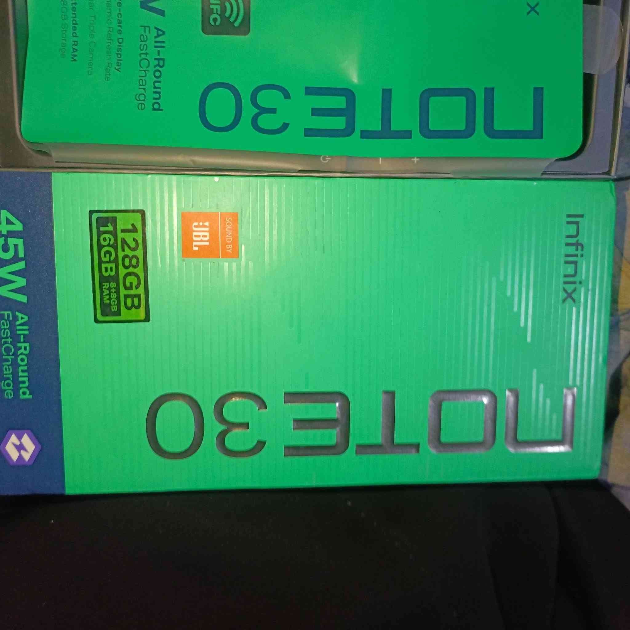 السلام عليكم
موبايل Infinix not 30

للبيع

ذاكرة 128g عشوائي 16g

شاحن w45

يدعم كل البرامج وفي البوبجي يدعم ٦٠ فريم وجير سكوب سلس 

الجهاز نظيف الله شاهد على كلامي 

وكلشي ما مبدل بي شي اي شي اي شي 

لسكه وكفر الاصليات ما مبدلات 

السعر 130  وبي مجال

المكان كربلاء حي الرساله 

الرقم..... ***********
