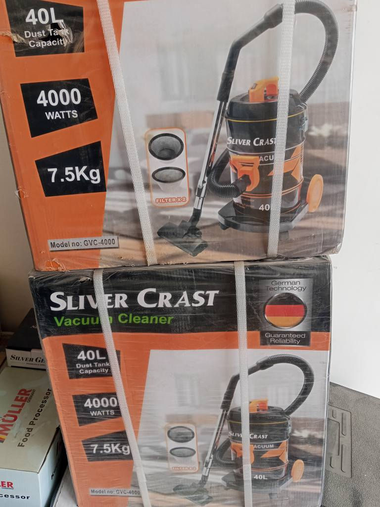 جديد / المجمع الألماني للأجهزة المنزلية / تتوفر مكنسه سطل باله أمتياز ألماني / شركة سلفر كراست الألمانية/ المواصفات/ بقوة سحب /  4000 / WATT/حقيقي/ ب حجم 40 لتر حقيقي/ ب وزن 7.5 ) كيلو غرام / شرط ملف نحاس 100% / بوري ستل ستيل / دبل فلتر  /  فلتر إضافي أحتياط / مع  قطعتين الأماكن الضيقة مع فرشاه خاصه لتنظيف التخم/ مع خمسه متر طول سلك الكهرباء/ بسعر 75 ألف شامل التوصيل/ للحجز والاستفسار مراسلة الصفحة  او الأتصال عل واتساب/    ***********
*********** حلة, بابل
