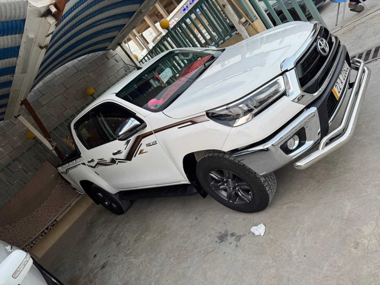 للبيع تويوتا هايلوكس موديل 2024
السياره مكفوله كويتي فول مواصفات
بصمة شاشة تحكمات ستيرن اشاير بل مري
كير اوتماتيك ماشية 45 الف كيلو 
السياره على ايدي ماخذه زيرو
رقم اربيل ورقمه شبه مميز 
والسياره بأسمي تحويل مباشر 
السعر 330 ورقه وبيه مجال بسيط
مكان السياره ديالى بعقوبة
الرقم ***********
