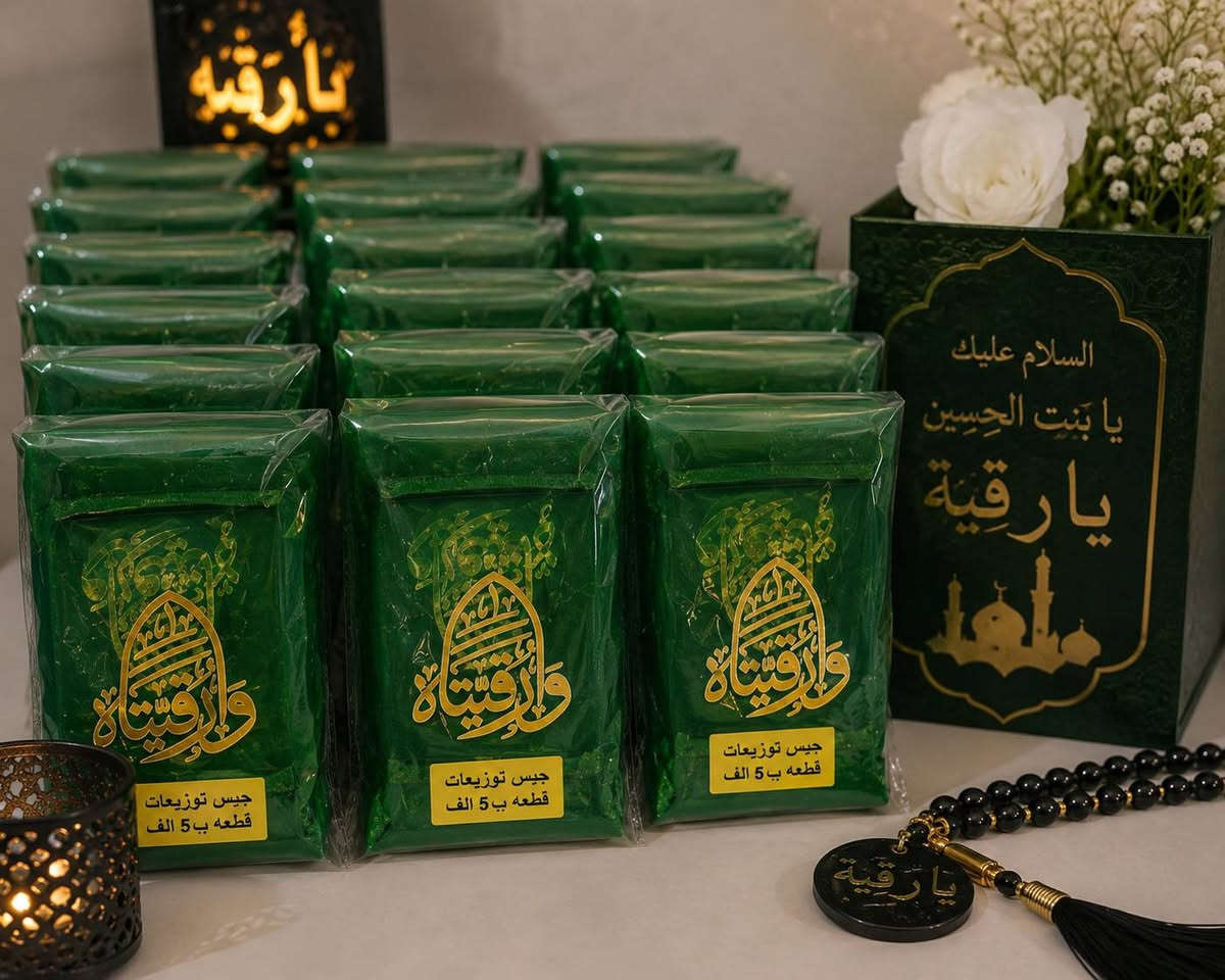 🖤 توزيعات السيدة رقية (عليها السلام) متوفرة 🖤
بكل حب واهتمام نوفر لكم توزيعات مميزة لإحياء ذكرى السيدة رقية (عليها السلام).
🌿 متوفرة باللونين: 💚 الأخضر 🖤 الأسود
✨ تغليف أنيق وجاهز للتقديم في المجالس والحسينيات. ✨ إمكانية تجهيز الكميات حسب الطلب.
📩 للحجز والاستفسار يُرجى مراسلتنا عبر الصفحة.
ريحانة لتجهيز المناسبات
🌹 نهتم بأدق التفاصيل لنكون جزءًا من مناسباتكم.


**إذا كنت صاحب هذا الإعلان وتريد حذفه لأي سبب، رجاءا أرسل رسالة إلى الدعم الفني**