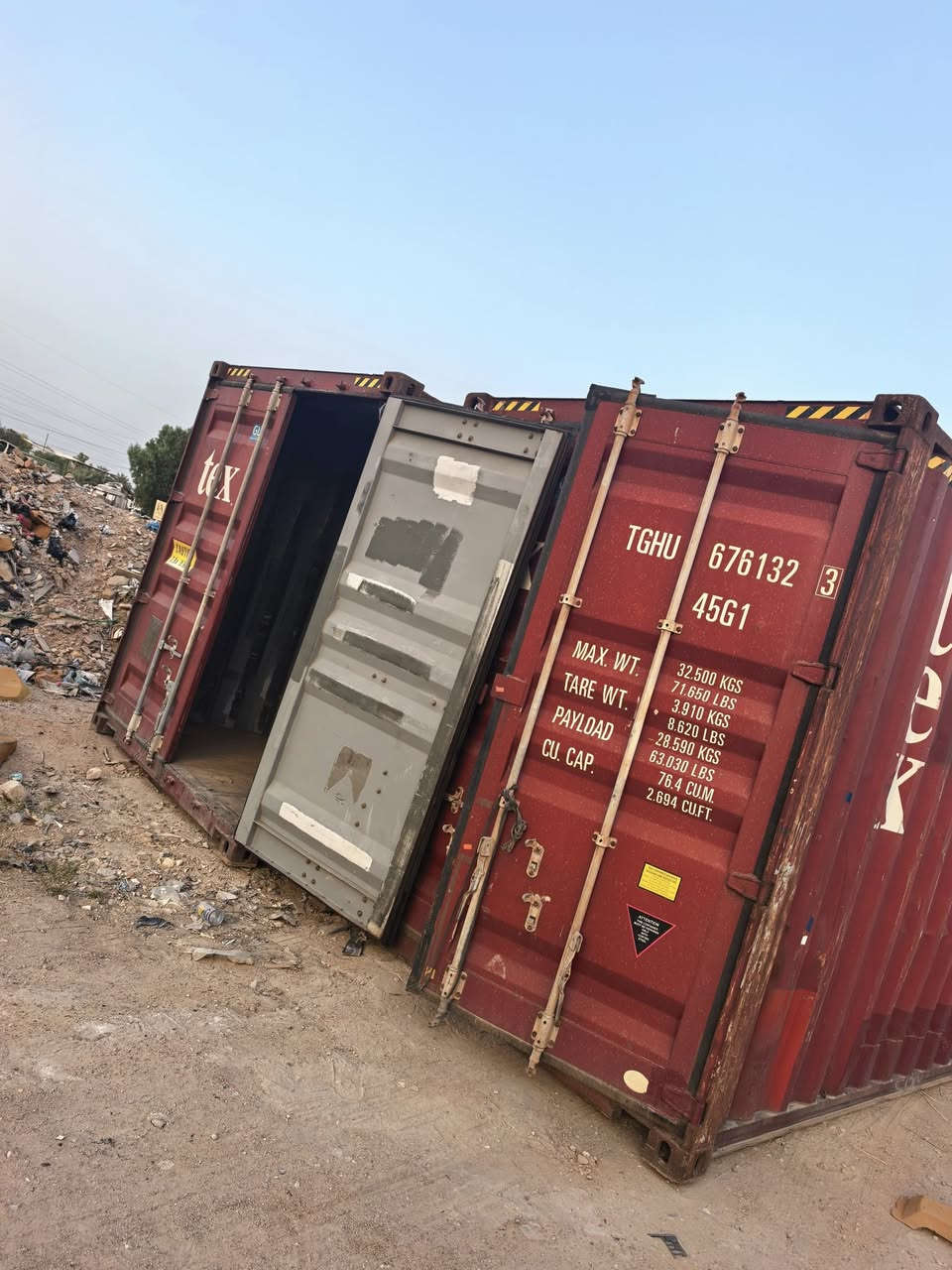ياالله 🧿🧿🧿 يارزاق متوفر حاويات طول ١٢ متر بنظافة ممتازه جدآ اخت الجديدة وموديلات حديثه عنوانا نجف الاشرف الاستفسار ع الاتصال *********** 🧿🧿🧿

