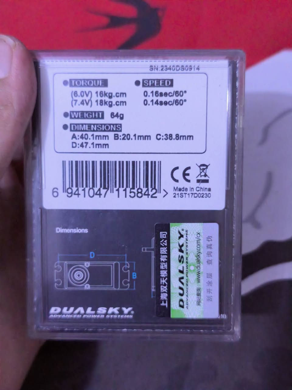 السلام عليكم من رخصة الادمنية
متوفر ماطورات برشلس قطعتين D3536-1450KV
سعر القطعة 25
و ESC عدد قطع 4 سعر القطعة 20 الف
سيرفو ماطور السعر 18 
المتحكم كمال جديد ب 35


**إذا كنت صاحب هذا الإعلان وتريد حذفه لأي سبب، رجاءا أرسل رسالة إلى الدعم الفني**