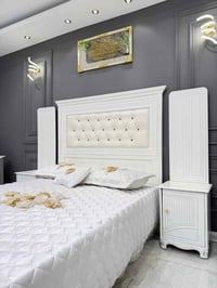 غرفة نوم أبيض • ٧ قطع • جرباية ١٦٠×٢٠٠