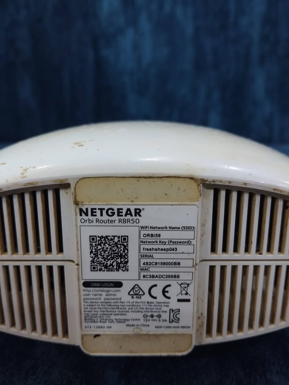 راوتر نتكير orbi RBR50
يتنصب عليه openwrt وv2ray 
السعر 40 الف مع التوصيل


**إذا كنت صاحب هذا الإعلان وتريد حذفه لأي سبب، رجاءا أرسل رسالة إلى الدعم الفني**