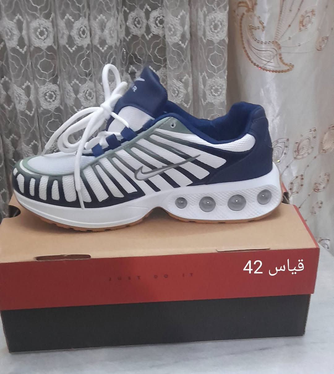 حذاء ماستر كوالتي 

وزن خفيف 

السعر:10000 الف 

القياسات داخل الصور 

يوجد خدمة توصيل بغداد والمحافظات


**إذا كنت صاحب هذا الإعلان وتريد حذفه لأي سبب، رجاءا أرسل رسالة إلى الدعم الفني**