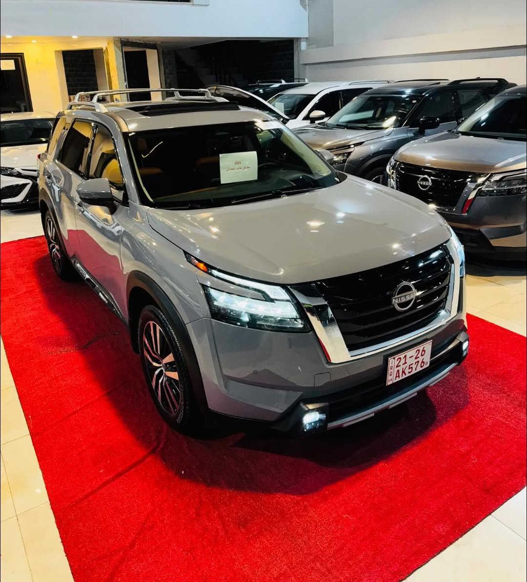 ﷽

2025

 NISSAN PATHFINDER PLATINUM.
من اعلى المواصفات 

اللون: سمنتي 

الموديل : 2025

نوع المحرك : 6 سلندر (3.5L)

عداد المسافه: 6. الف   مايل

الضرر: كما موضح بالصورة 
صور الحادث + رقم الشاصي مرفقه في المنشور

بدون رقم وبشرط الترقيم ( اربيل - دهوك - سليمانية )

المواصفات: PLATINUM. 

فتحة بانوراما
داخل مشمشي مطعم اسود
سقف. 
داتا شو
كيج الكتروني
خمس كاميرات (360)
بصمه تشغيل
بصمة اربع ابواب
تشغيل عن بعد 
كشنات امامي تبريد
كشنات تدفئة 
ستيرن تدفئة 
كشنات كهرباء
رادار امامي
رادارات جانبيه
رادار خلفي
حساس خلفي
شاشه كبيرة
مانع انزلاق
كروز سرعه
هاند بريك بصمه
اوتو هولد
نظام ايكو نورمال سبورت
صندوق كهرباء
سعر 305$
7 راكب
وبقية مواصفات PLATINUM المعروفة 

العنوان :
كركوك شارع المعارض 
‏‎
معرض هشام الحمداني لتجارة السيارات ‏‎

‏‎للاتصال والاستفسار :
***********

***********

***********
