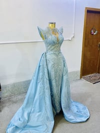 فستان راقي • سمائي • ملبوس مرتين