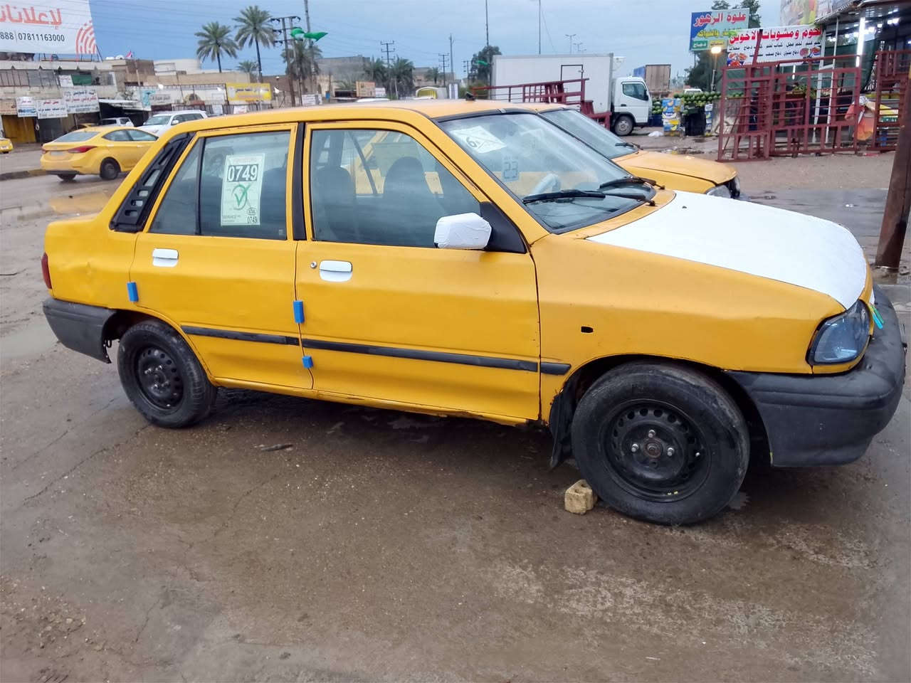 سلام عليكم سياره سايبا موديل 12 رقم بغداد صدام بدون تحويل بدون تحويل سياره حلوه مال  شغل كير مكينه خير من الله كشرهه حلو سعرهه مال بيع 900الف مكاني بغداد الزعفرانية رقم ***********
