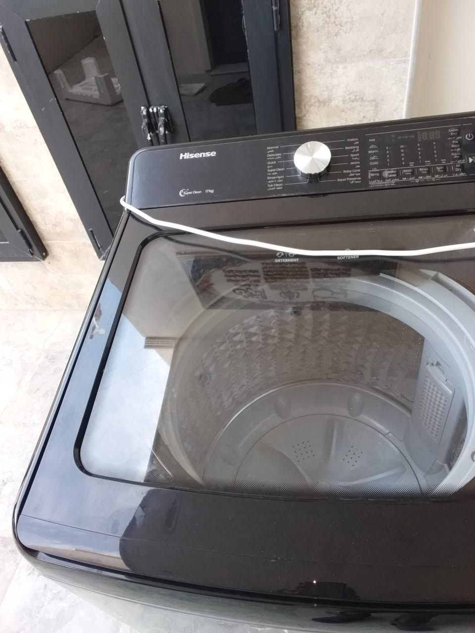 سلام عليكم 
غساله هايسنس أوتوماتيك حجم 17 استخدام كلش قليل سعر 325 
*********** واتس أب
