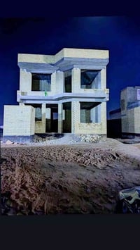 المحاويل مدخل حي 17 • 230م • هيكل مسقف طابقين