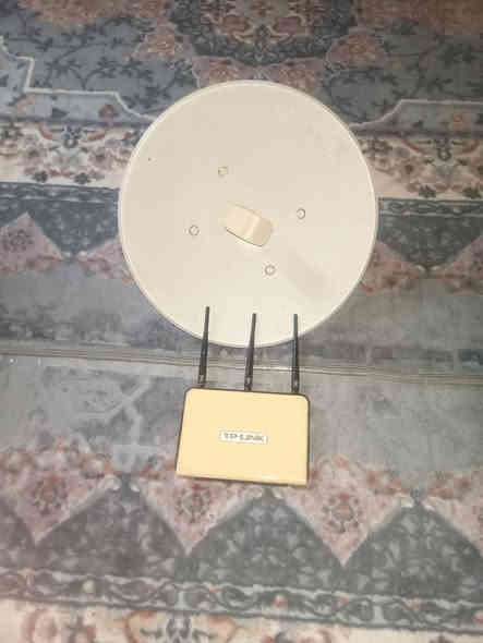 السلام وعليكم صحن وروتر منضومت انترنيت كاملة سعرهة ب١٠٠مكاني شهربان حي العسكري رقمي***********
