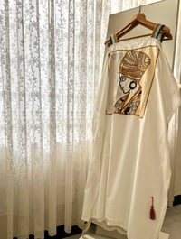 شلحة رمضانية • ابيض وردي فستقي