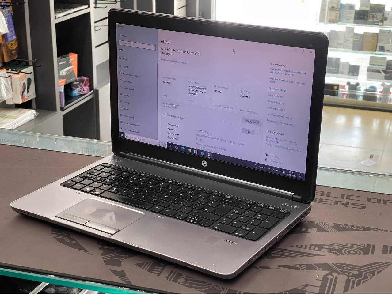 HP ProBook 650 G1 💻

Processor ⚙️

Intel Core i3-4000M 2.40 GHz

Memory 💾

12 GB DDR3

Storage 📀

256 GB SSD

Graphics 🕹️

HD Graphics 4600 128 MB

ژمارە مۆبایل *********** أربيل, العراق
