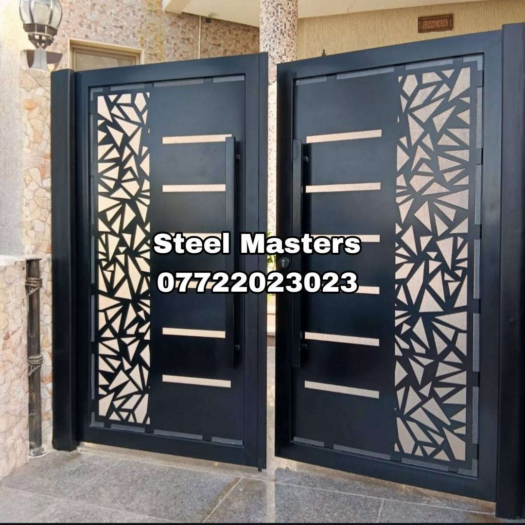 🛑نقدا & بالتقسيط 
ورشة Steel Masters  لأعمال الحدادة 

تنفيذ وتوريد باب حوش مودرن CNC قص ليزر بنقشة هندسية رستايل فخم وراقي  

✅️ شغل حديد قوي مع قص ليزر بدقة عالية
✅️ دهان بودر حرارى مقاوم للصدأ والتقشير 
✅️ تصميم جانبي هندسي يعطي فخامة + خصوصية 
✅️ شرائح خطوط ديكورية تعطي شكل عصري ومميز 
✅️ مفصلات وقفل وتركيب نظيف وتشطيب مرتب

📐 تصميم عملي  _ متين وامن متناسق مع الواجهات الحديثة ي

تنفيذ فعلي من ورشة #steel_masters

📍 للتواصل والاستفسار:
+964 ***********
العراق_بغداد
