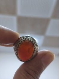 عقيق يماني صياغه فضة ثقيله للبيع سعر ٨٥ المهتم يراسلني واتساب 07748509...