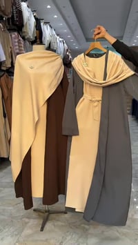 فستان • خامة داابل تركي • مقاسات ٣٨-٤٨