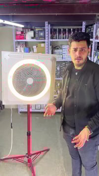 ❄️ مروحة سقف 14" بتقنية التحكّم عن بُعد ❄️  اجعل كل زاوية في منزلك منع...