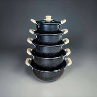 سيت ٥ قطع • غير لاصق • أغطية زجاجية