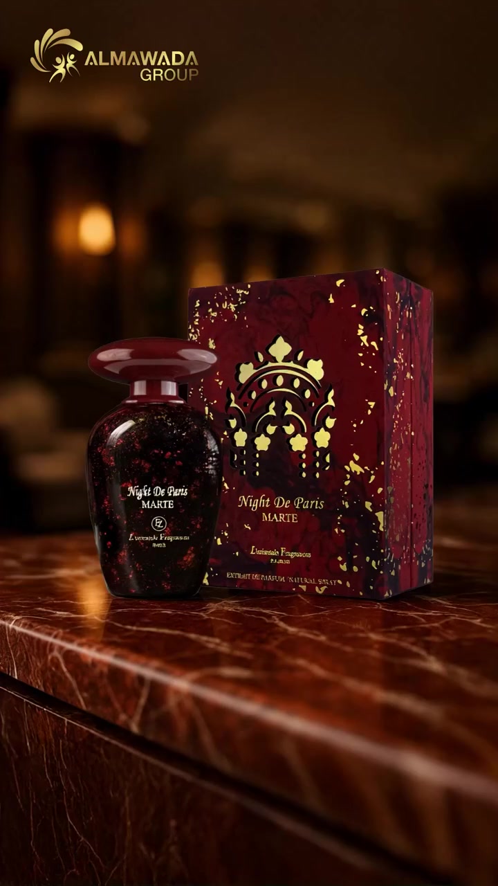 يتوفر تقسيمات ، ال10 مل ب8000 ، وتوصيل لجميع المحافظات ، Night De Paris Marte من شركة L’Orientale Fragrances.
المكتوب على القنينة:
Night De Paris – MARTE
معلومات عنه
نوعه: Extrait de Parfum (تركيز عالي وثبات قوي).
مناسب: للرجال والنساء (Unisex).
رائحته: مزيج خشبي + حار + زهري. �
Fragrantica +١
النوتات العطرية
المقدمة: فلفل وردي + فلفل أسود
القلب: ورد
القاعدة: خشب الأرز + بلسم فير + لابدانوم (عنبر راتنجي)


**إذا كنت صاحب هذا الإعلان وتريد حذفه لأي سبب، رجاءا أرسل رسالة إلى الدعم الفني**