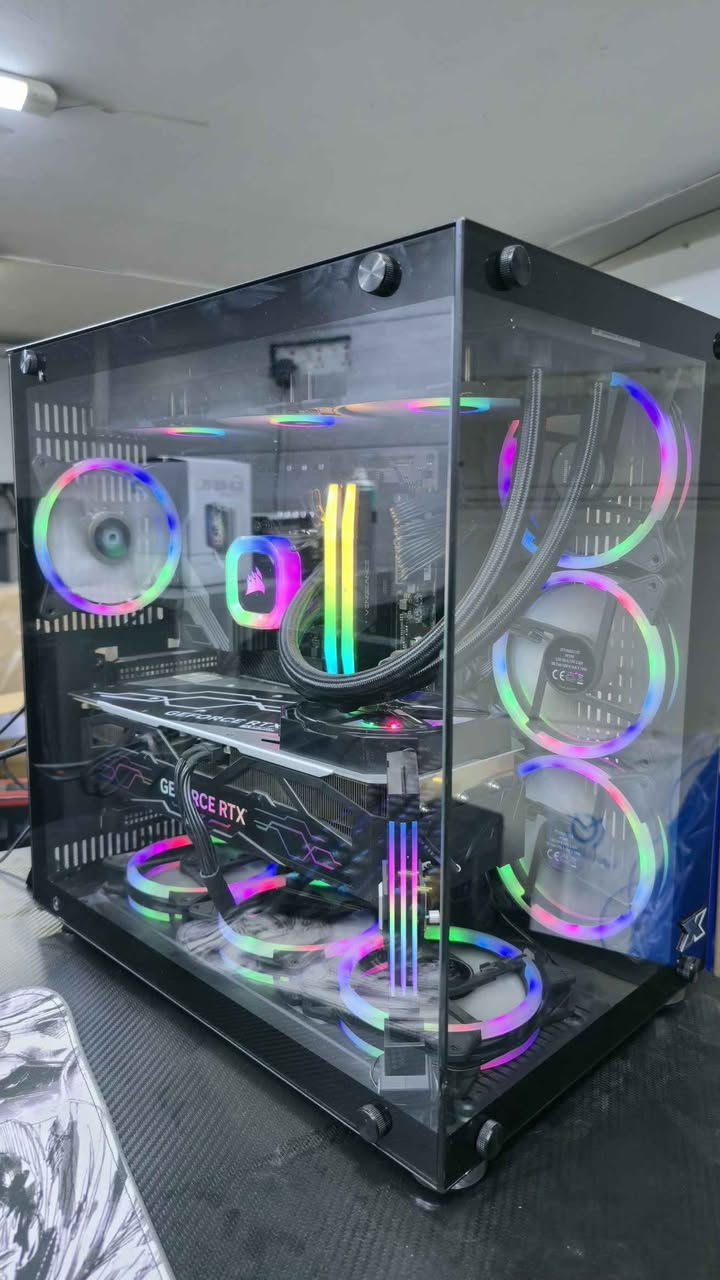 تجميعة مستعملة نضيفة كلش 
التجميعة مزوعة مواصفات كلها براندات معروفة 
نبديها بالمواصفات بسم الله:
cpu:i7 13700k
gpu:rtx 4080 galax 4 fan
mb:Z790  gigabyte ud ax wifi
ram: Corsair Vengeance 32gb 7000mhz
M.2: gigabyte aouros gen4 5000
hdd:1tb Samsung 7200rpm
ssd:lexar 256gb 
Cooler: Corsair ICU 360mm
Psu:850W Gigabyte UD 80+ gold modular 
Case: Xigmatic aquarius plus 
سعر التجميعة 3،250،000
 

عنواني تقاطع صليخ مجاور العيادة الشعبية 
***********
***********
*********** بغداد, العراق
