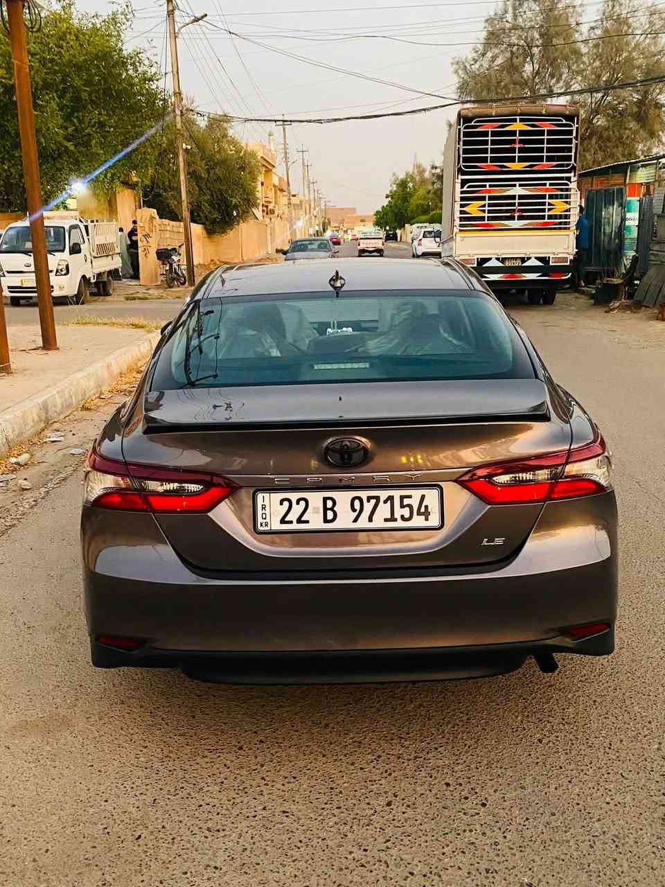 للبيع او مراوس حسب القناعه
كامري موديل 2022 فئة La  
رقم اربيل سنويه بسمي شرط التحويل 
ماشيه 52 ميل حقيقي 
ثلاث وضعيات قياده ECO - NORMAL- SPORT
كير اوتوماتيلك 8 نمر 
مكينه 2500 بانزين فقط 
لايت عدسه زنون اوتو 
تحكم ستيرن جهتين 
رادار امامي وتحديد مسار 
شاشه تدعم أبل كار بلي 
منافذ شحن عدد (2)  يو اس بي + تايبسي 
اناره ترحيب عند الفتح 

مكان السياره تكريت 
ملاحضه السياره بدون صبغ وتبديل شرط بيه بارد فقط صور الضرر  والسونار مرفقه بالمنشور  
السعر 205 
للاستفسار ***********

