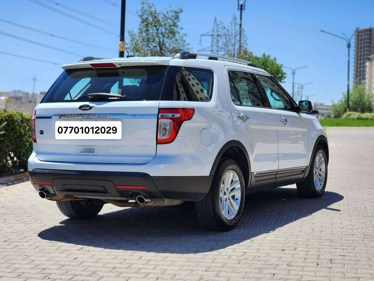 FORD EXPLORER 2013
***********
***********
فۆرد ئێکسپلۆرا
مۆدێل 2013
خلیجی
شەریکە نیڤا
رەنگی سپی بەفری
سەنەوی تازە
رەقەم تازە
3 ریز کوشن
7 نەفەری
مەکینە 6 بستۆن
بەشەرتی گێر و مەکینە
رەسمی سۆنەرم داناوە
بۆ زانیاری زیاتر پەیوەندی بکەن
//////////////////////////////////// \\\\\\\\\\\\\\\\\\\\\\\\\\\

فورد إكسبلورر 2013
***********
***********
فورد إكسبلورر
موديل 2013
جلف
الشريك: نيفا
لون أبيض ثلجي
إطارات جديدة
لوحة ترخيص جديدة
3 صفوف مقاعد
7 أشخاص
محرك 6 سلندر
للبيع، مستعملة وأوتوماتيكية
صورة فحص بالموجات فوق الصوتية مرفقة
للمزيد من المعلومات، تواصلوا معنا
